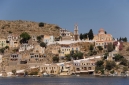 Entering Symi harbour, Gialos,  from the se