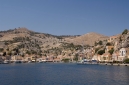 Entering Symi harbour, Gialos,  from the se