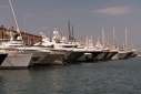 Yachts on the main dock at MolLo Vechio Marina