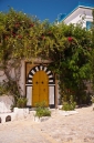 A rebel with a yellow door in Sidi Bou Said