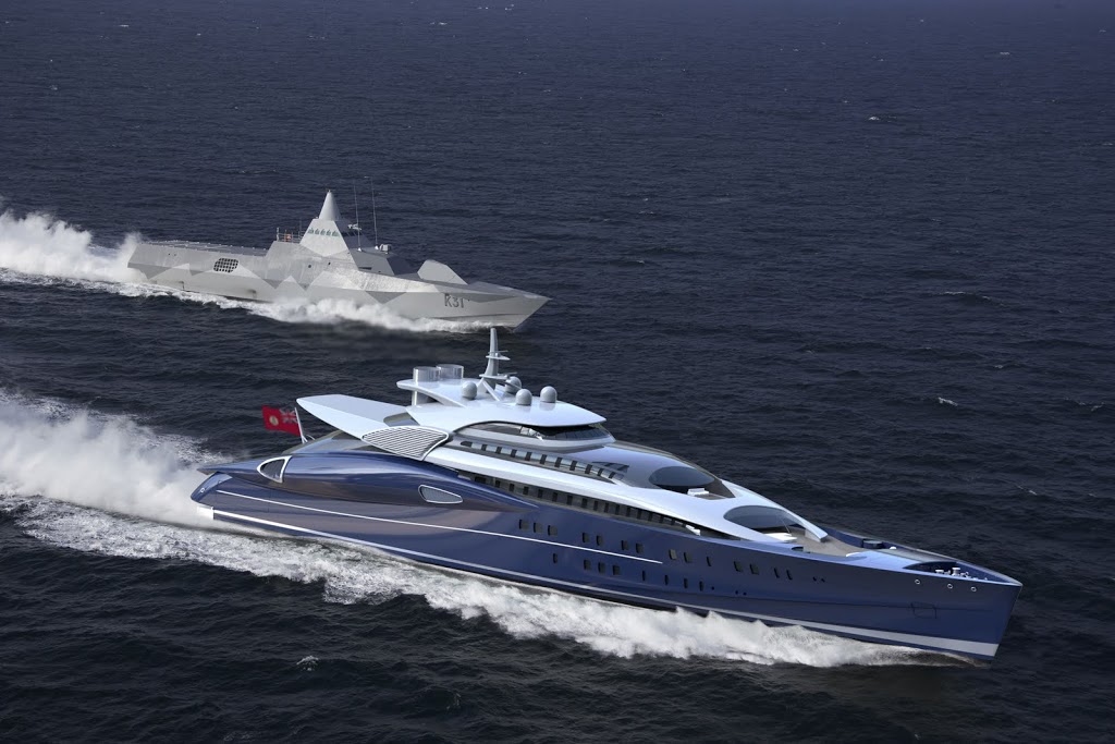 Blohm and Voss Semi Custom Gas Turbine Super Yacht