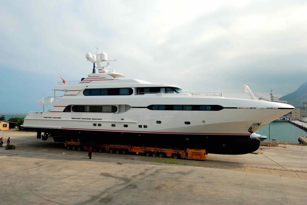 Sun Shines as Sunrise Launches Superyacht Sunset