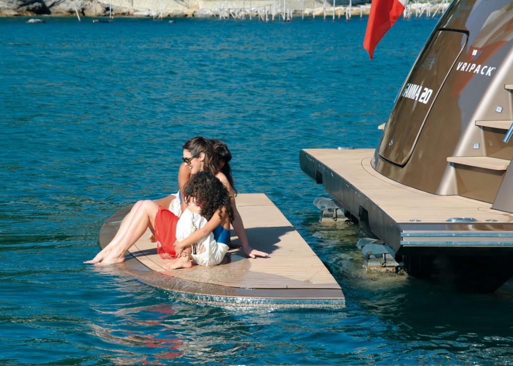 Andrea Bocelli the Italian tenor and song writer takes delivery of Libertas, his latest yacht