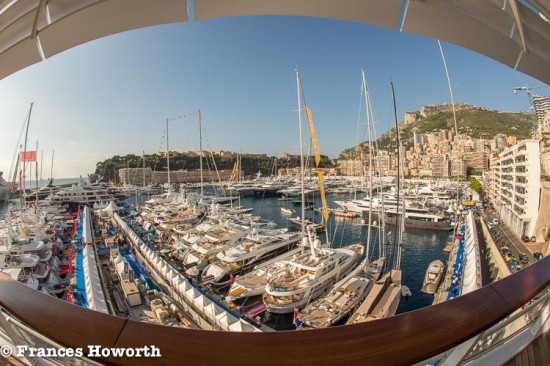 Yachts at the Monaco Yacht Show 2014 from the Yacht Club de Monaco