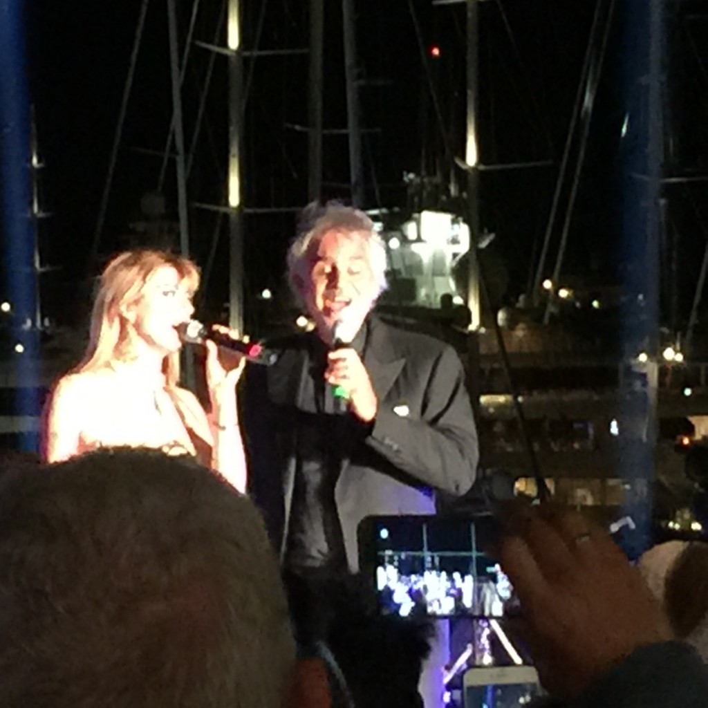 Andrea Bocelli Sings at Perini Navi Cup Gala Dinner
