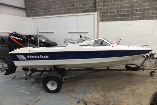 Photograph of unnamed Fletcher 155 speedboat