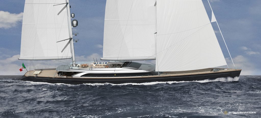 Perini Navi Launches 70m Ketch Sybaris