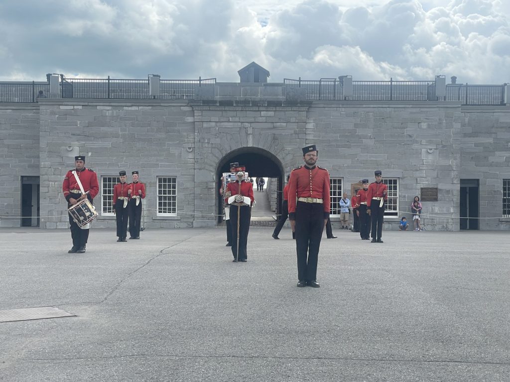 Situated atop Point Henry, the Fort protected the naval dockyard at Point Frederick, the entrance of the Rideau Canal and the town of Kingston,