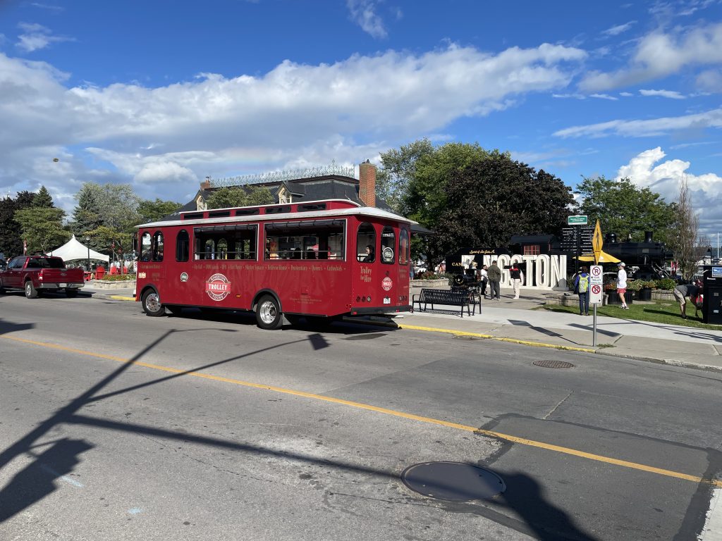 The Trolley route covers all of Kingston and its historic old town and downtown shopping district,