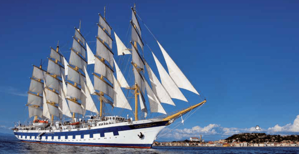 Themed sailings on two smaller ships, Star Flyer and Star Clipper take 166 guests each, with a crew of 74, while Royal Clipper carries 227 with a crew of 106.