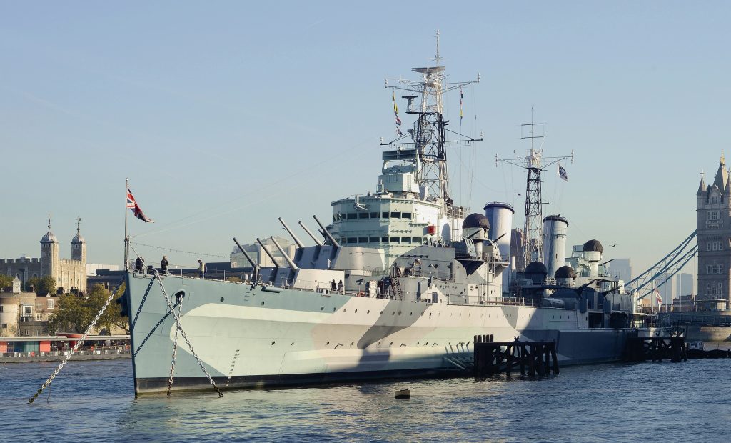 HMS Belfast Becomes a Cruise Terminal