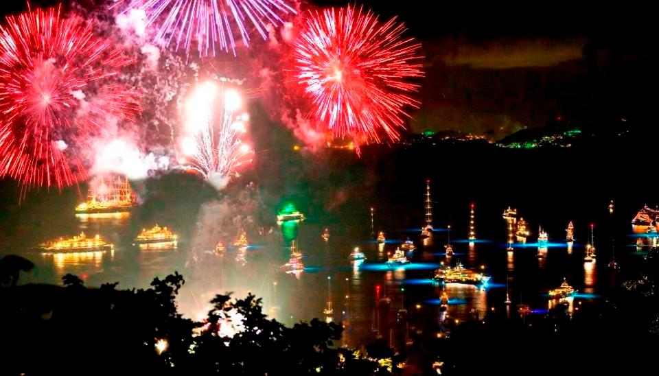 New Year’s Day Breaks to a Choir of Superyacht Celebration in St Barts